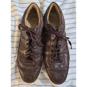Martin Dingman Countrywear Brown Leather Sneakers Size 11